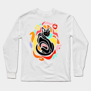 Namaste Cat Long Sleeve T-Shirt